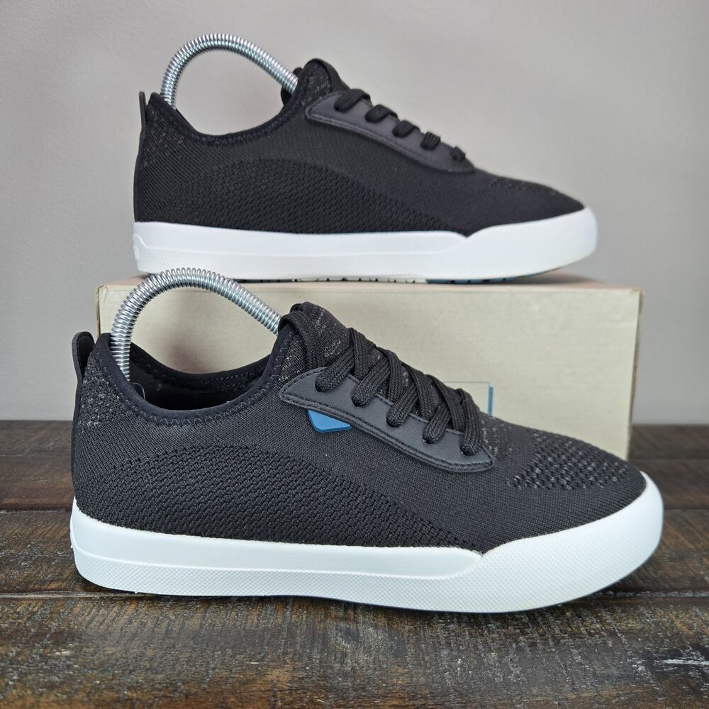 Vessi Weekend 1.5 Sneaker Womens Size 8 Waterproof Shoes Asphalt Black White